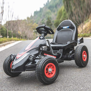 儿童电动车四轮卡丁车可坐男女，宝宝遥控玩具汽车充气轮小孩摩托车