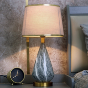 陶瓷台灯北欧新中式轻奢现代卧室，客厅ins风温馨高级感简约床头灯