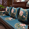 新中式红木沙发坐垫客厅实木，沙发刺绣布艺，坐垫套加厚海绵垫子定制