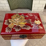 平遥 漆器珠宝盒    中式古典手表包装盒   结婚礼物 推光工艺