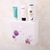 卫生间纸巾盒厕纸盒浴室平板，纸盒厕所手纸架，塑料草纸盒方形免打孔