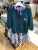 韩国中大童装 春季女童宝宝孔雀绿猫头鹰毛衣 套头针织衫