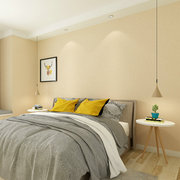 定制现代简约素色无纺布墙纸北欧卧室，客厅纯色3d硅藻，泥电视背景墙
