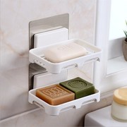 肥皂盒吸盘壁挂香皂盒，沥水卫生间香皂，架免打孔浴室厨房收纳置物架
