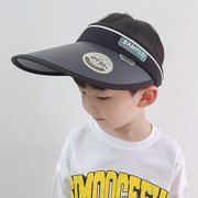 UPF80+儿童防晒帽男童帽子夏款小孩太阳帽男孩遮阳帽防紫外线凉帽