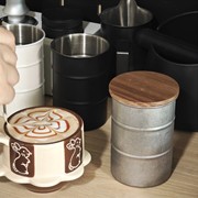 一杯咖啡豆收纳罐304不锈钢密封罐茶叶罐户外便携水杯啤酒杯露营