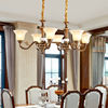 可洛美式全铜餐厅吊灯现代简约餐厅灯具简欧式餐桌吧台饭厅灯
