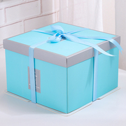 生日蛋糕盒子包装盒6寸8寸10寸12寸14寸纸盒手提盒定制方形蛋糕盒