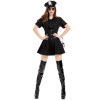 万圣节服装cosplay欧美游戏角色扮演成人黑色女警制服夜店连衣裙