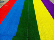仿真草坪人造草坪假草坪草皮地毯装饰幼儿园彩色跑道彩色草坪2cm