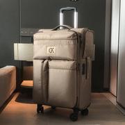 日本牛津布拉杆箱20寸登机防爆拉链行李箱多口袋24寸可扩展旅行箱
