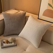 纯色抱枕网红款长方形枕套，灯芯绒客厅简约沙发，抱枕靠枕含枕芯