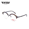 EVISU 惠美寿眼镜框男女板材半框复古光学眼镜可配近视 6008
