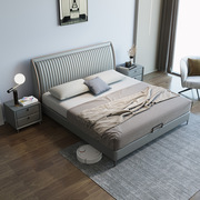 意式极简皮艺床软床双人床，1.8米主卧婚床储物现代简约小户型软床