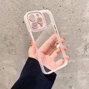 苹果13金属镜框iphone12promax镶钻镜头手机，壳11边框硅胶保护套夏日透明14pro奢华网红男女简约潮牌小众