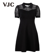 VJC/威杰思春夏女装连衣裙潮流复古轻奢时尚气质减龄潮流
