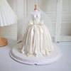 网红创意烘焙蛋糕装饰 橱窗婚纱模特摆件甜品台派对装扮复古衣架