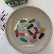 韩国进口磨砂水滴形mini婴儿发夹BB夹可爱时尚宝宝头饰发饰3.5cm
