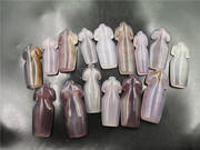 四海玉器天然冰种淡紫色，玉髓旗袍吊坠玛瑙旗袍挂件玉坠