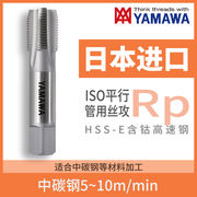 日本进口yamawaiso直管用直槽丝攻rp高速钢下排屑直管用丝锥rp38