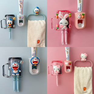 挂式洗漱口杯家用儿童，牙杯挂壁可放牙刷女生，可爱卡通宝宝牙缸情侣