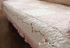 。直供粉色田园拼布格子 韩式甜美布艺沙发垫防尘垫 沙发巾 飘