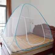 速发学生免安装蒙古包蚊帐1米折叠宿舍寝室上下铺单人床魔术钢丝