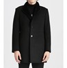 18DYR2041S利家冬季商务绅士时尚修身黑色中长款羊毛呢外套男