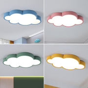 超薄云朵彩色儿童房，led吸顶灯支持智能app，儿童护眼卧室书房灯具