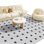 高档地垫简约卧室床边毯房间冬天家用大面积沙发垫茶几毯客厅地毯