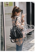 包包女2024韩版时尚双肩包女个性铆钉女士多功能休闲旅行背包