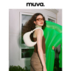 muva原创单肩包女士时尚腋下包牛皮(包牛皮)简约包包夏季小众包包4.16