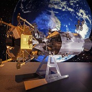 全金属diy拼装模型，3d立体拼图阿波罗推进器和登月舱月球太空系列
