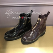 恋尚萝莎2023秋冬季女靴，英伦方头瘦瘦靴平跟切尔西靴中靴4t36202