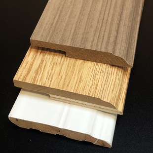 木地板多层实木强化复合楼梯专用同色配套踢脚线地板配件8公分