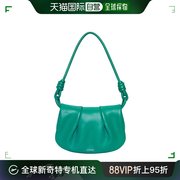 欧洲直邮Loewe/罗意威 Paseo女士翠绿色亮面纳帕小牛皮磁扣手提包