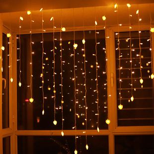 爱心形LED彩灯串灯满天星求婚告白圣诞节装饰新年房间布置七彩