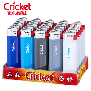 进口cricket草蜢打火机海军砂轮一次性火石滑轮创意个性广告定制