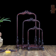 红酸枝木雕工艺品实木质，龙门吊玉架挂玉架首饰珠宝，玉佩展示道具架
