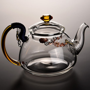 玻璃茶壶耐高温透明加厚过滤功夫茶具泡茶煮茶小茶壶耐热壶养生壶