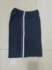 纯棉夏季薄款中高小学生藏蓝色白条紫色条短裤宽松休闲运动五分裤