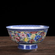 景德镇新中式陶瓷碗专用防烫高脚碗面碗吃饭高级感家用餐具吃饭碗