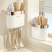 筷子筒收纳盒厨房家用高档多功能台面勺子餐具，沥水置物架篓桶