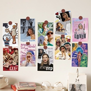 泰勒斯威夫特Taylor Swift卡片拼贴霉霉海报房间宿舍墙贴墙面装饰