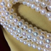 媲美海水珍珠的极强光，无核淡水珍珠，项链9-10mm正圆诸暨珍珠