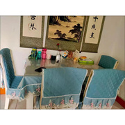 意赞餐桌布椅子套罩餐椅垫套装餐椅垫餐椅套套装，家用坐垫通用凳子