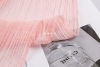 薄款半透明淡粉色竖条纹，立体压皱褶皱，丝麻天丝布料服装diy面料