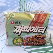 韩国农心炸酱面140g*5袋 韩式拉面泡面 传统酱拌面进口方便面