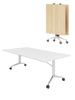折叠会议桌培训桌椅组合可移动拼接创意条形办公多功能长条会议桌