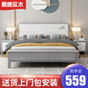 实木床美式轻奢现代简约白色，1.8米双人床公主床，1.5小户型储物婚床